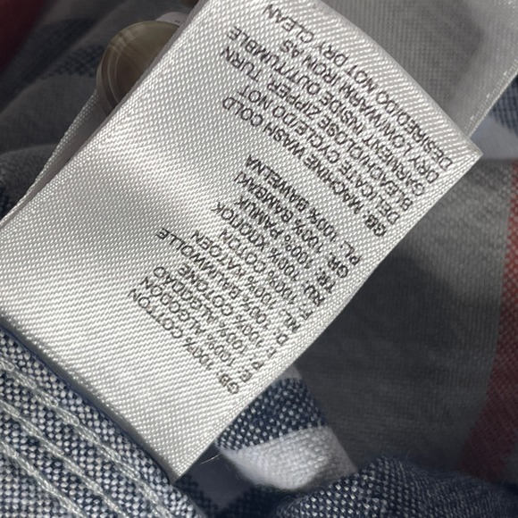 The North Face Plaid Flannel Long Sleeve Button Up Shirt Men's Size Medium - Picture 7 of 9